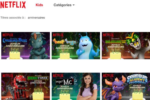 L'astuce Netflix pour féliciter vos enfants à leur anniversaire